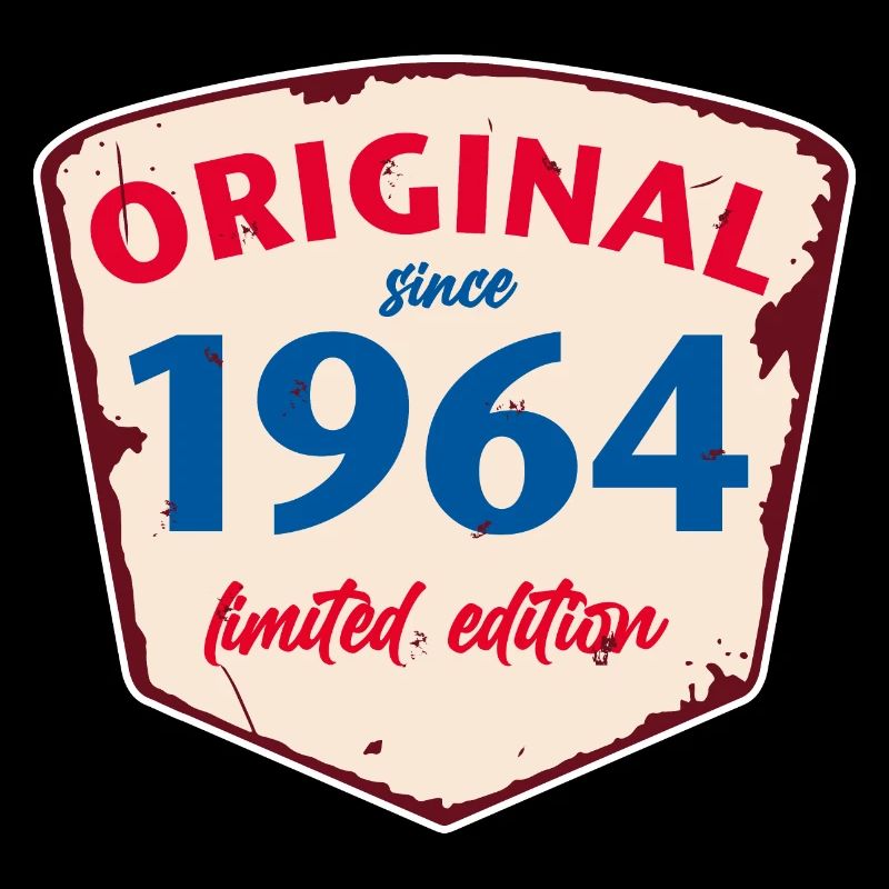 1964 Blechschild - édition chaulée - Millésime