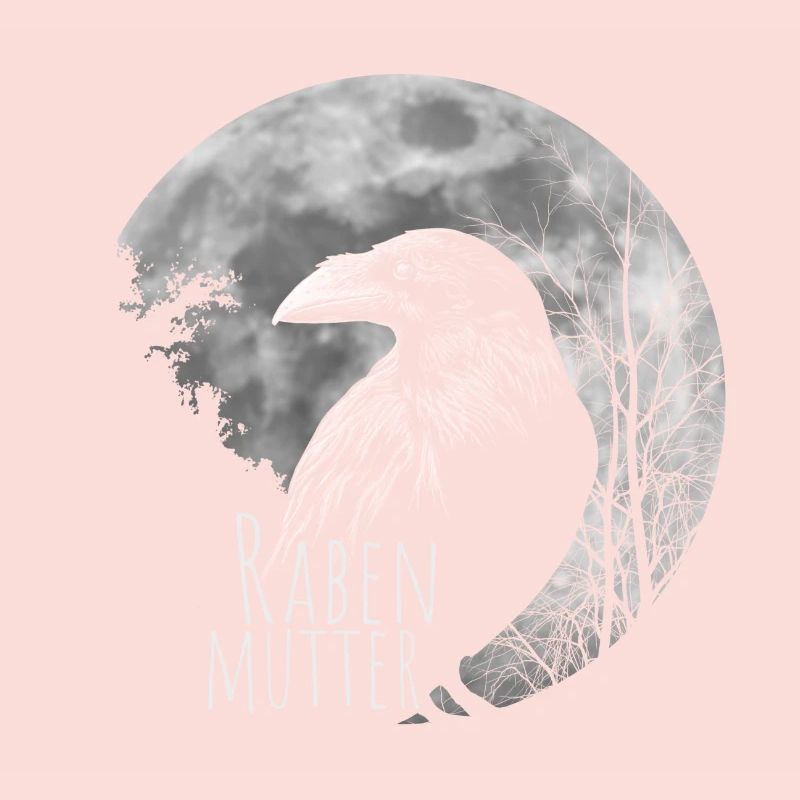 Rabenmutter schwarze Gothic Mutter Muttertag Krähe