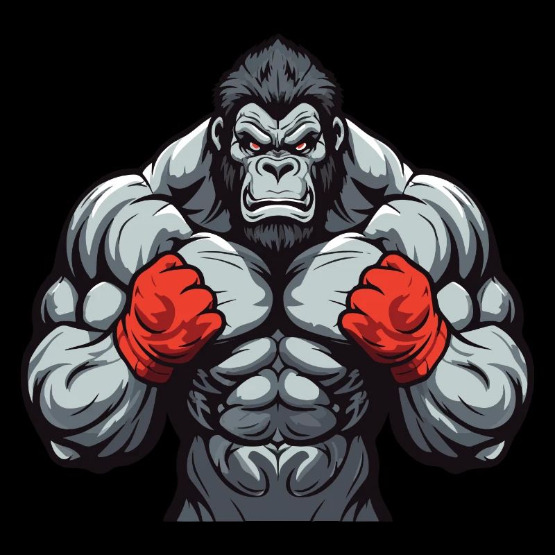 Gorilla Beast Combattant de musculation