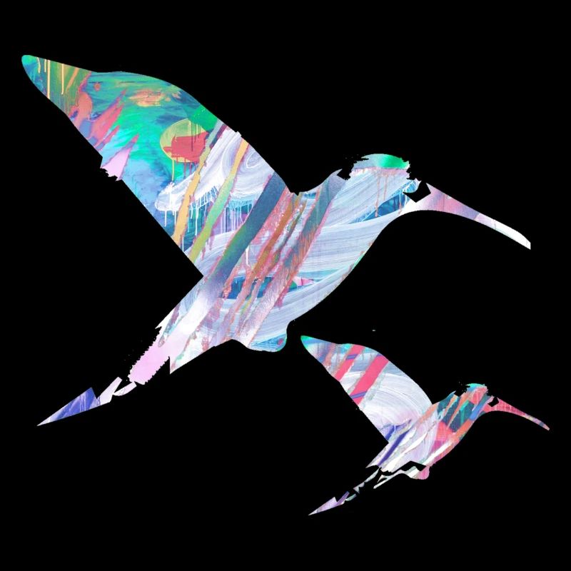 Kolibri,vogel, Aquarell, Malerei, Vögel, Graffiti