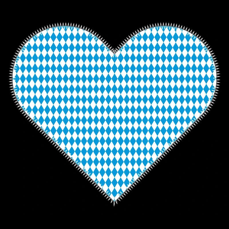 Bayrisches Herz als Patches