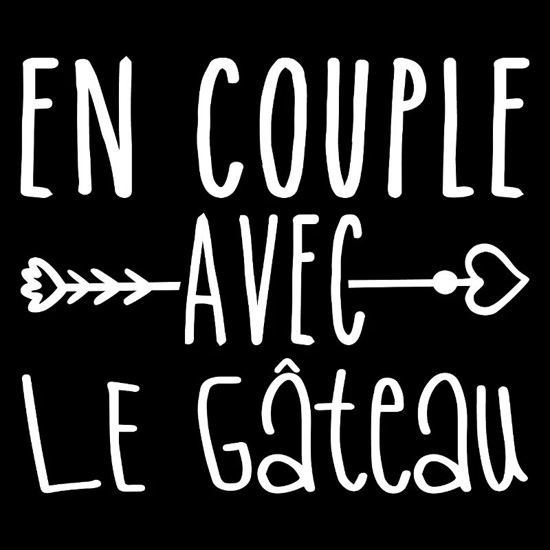 En Couple avec Gâteau, cadeau Fans de Gâteau