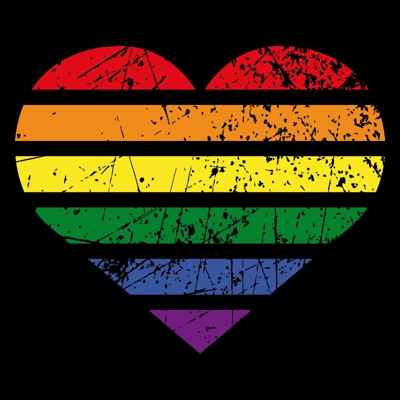 Regenbogen Herz
