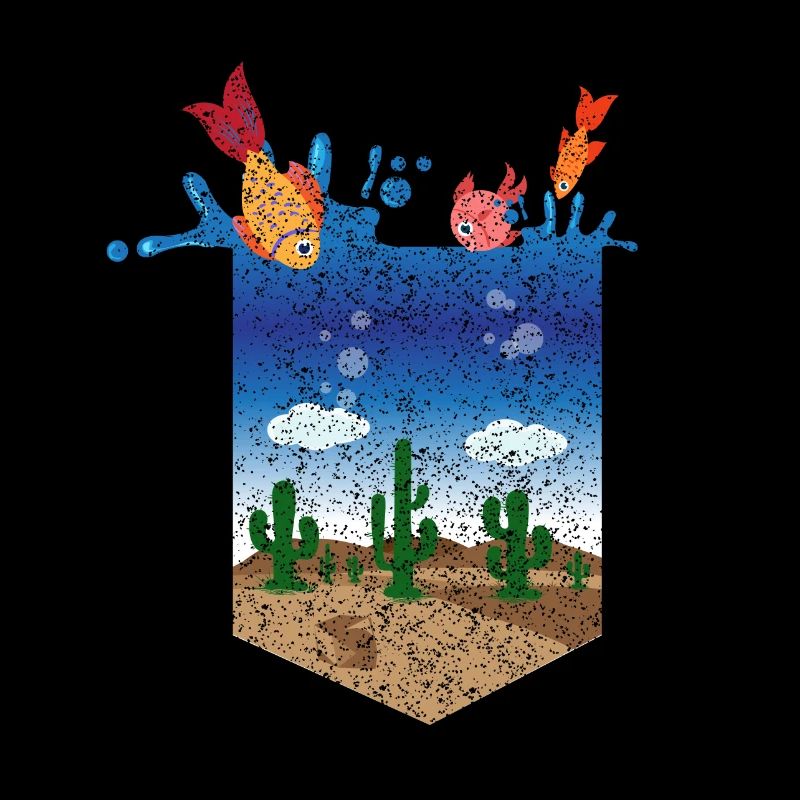 Fisch Aquarium Splash Tasche Geschenk