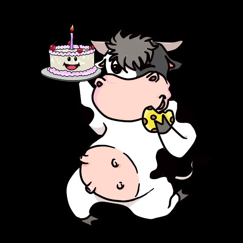 Cow Confectioner Baker Cake Snacking on cake Professions