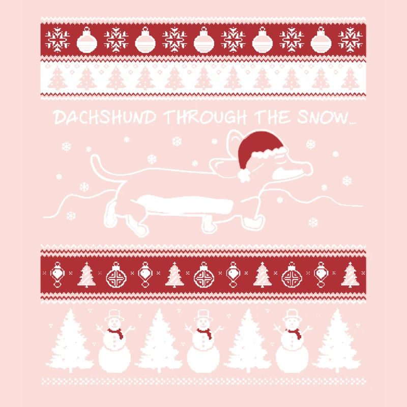 Dachshund Noël Ugly Pull de Noël