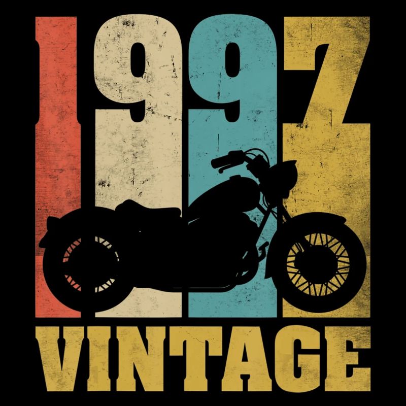 1997 Born birthday biker motorcycle gift