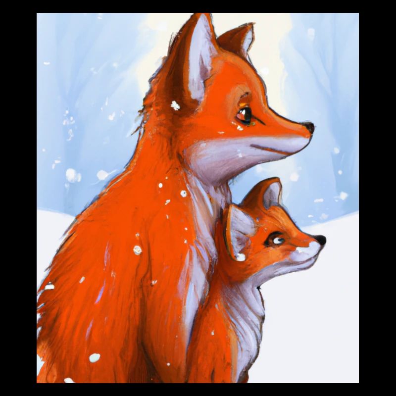 Füchse im Schnee