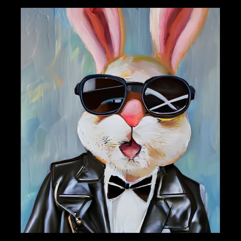 Stylischer Hase
