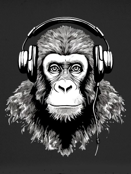 Chita the audiophile monkey