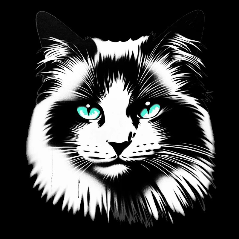 Sympathisches Katzengesicht