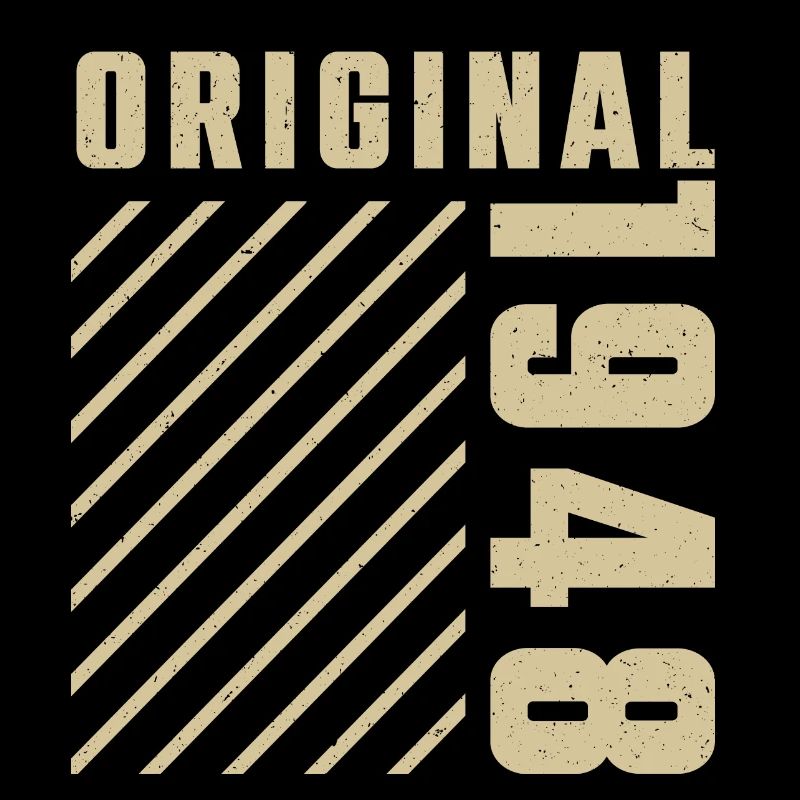Original 1948 Authentischer 1948 Vintage Bursdag