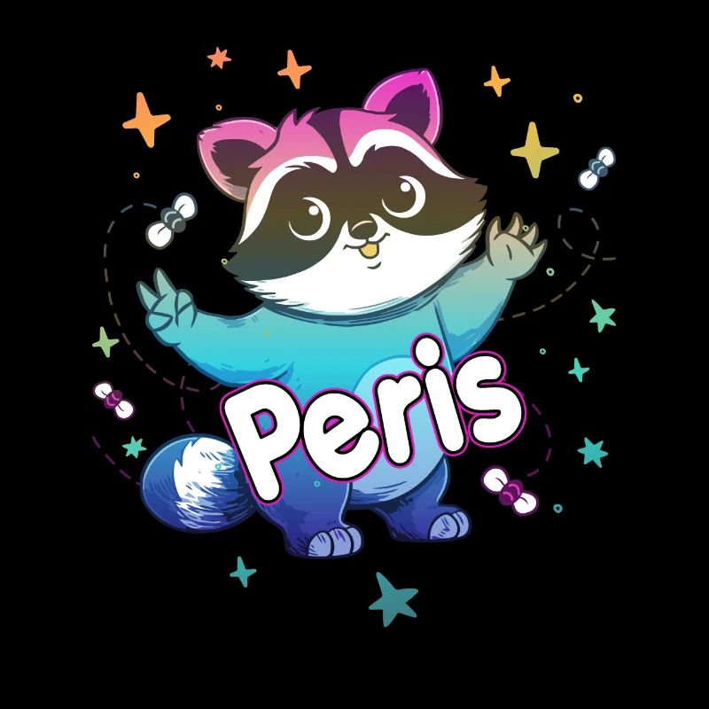 PERIS - Beau prénom de garçon avec un raton laveur mignon