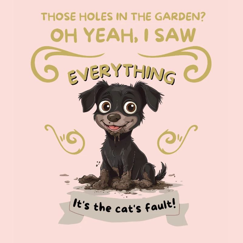 Das Geschenk meines Hundes an den Garten: Löcher