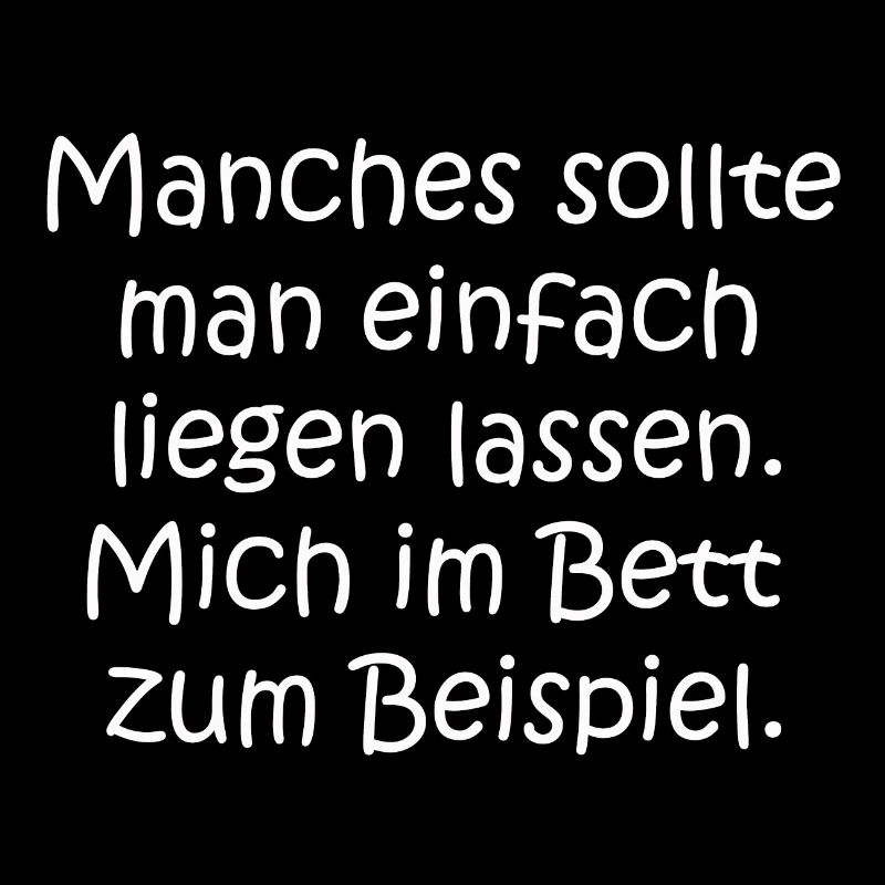 Manches sollte man einfach liegen lassen