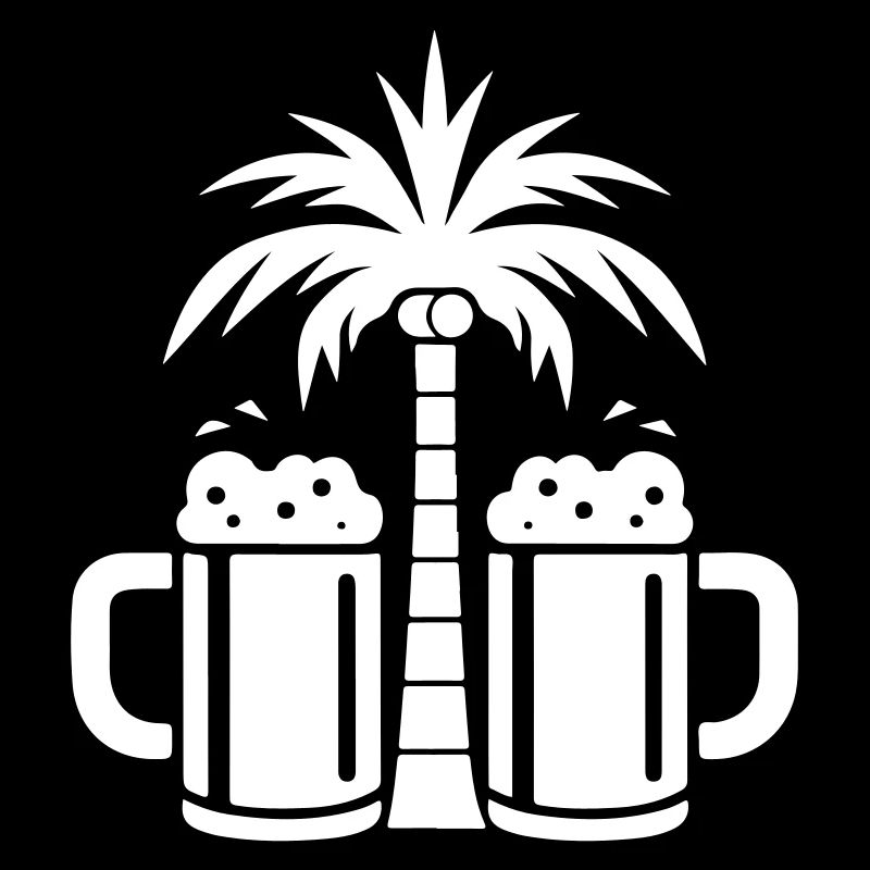 Plage de Beer Palm Trees