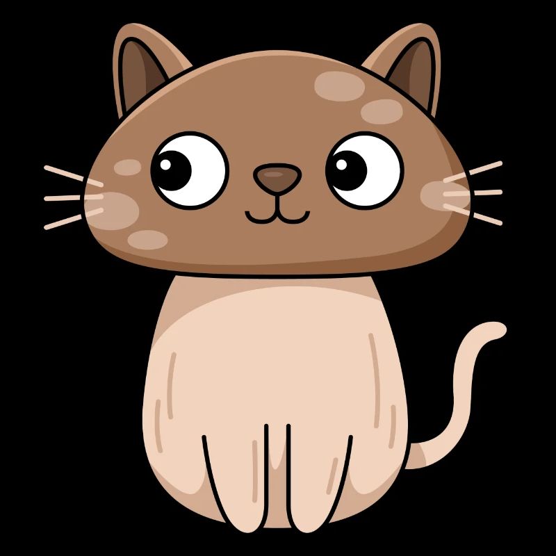 Conception de champignons pour chats pour les amoureux des chats