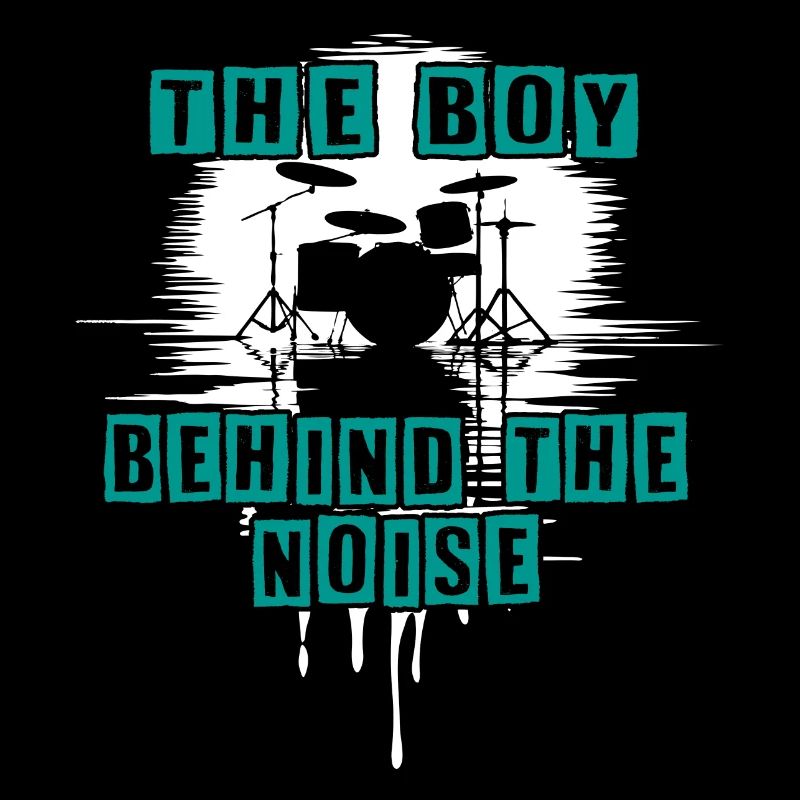 Drummer Boy Schlagzeuger Drumset Silhouette