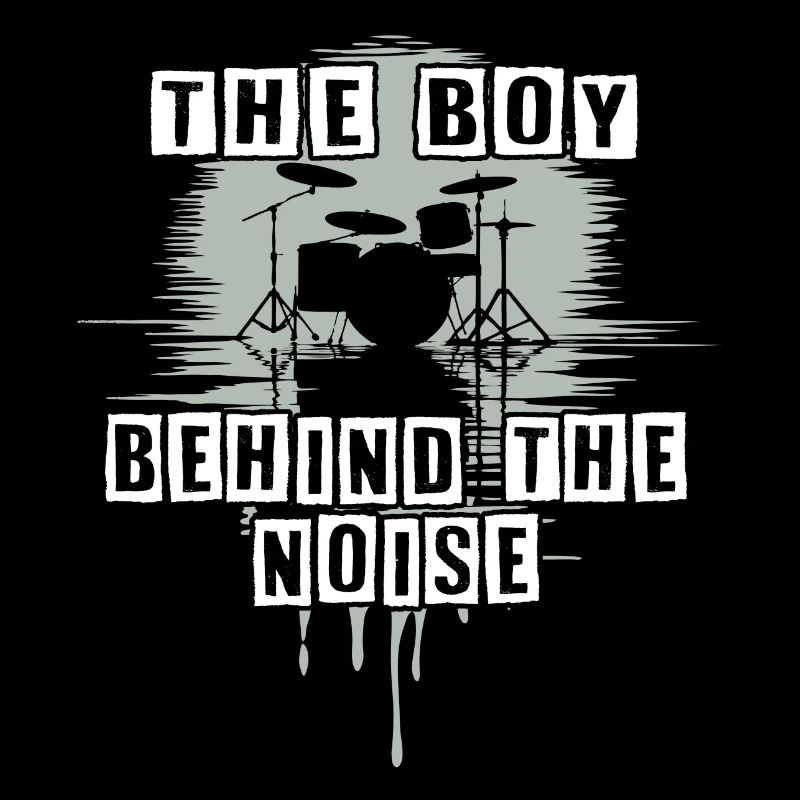 Drummer Boy Schlagzeuger Drumset Silhouette