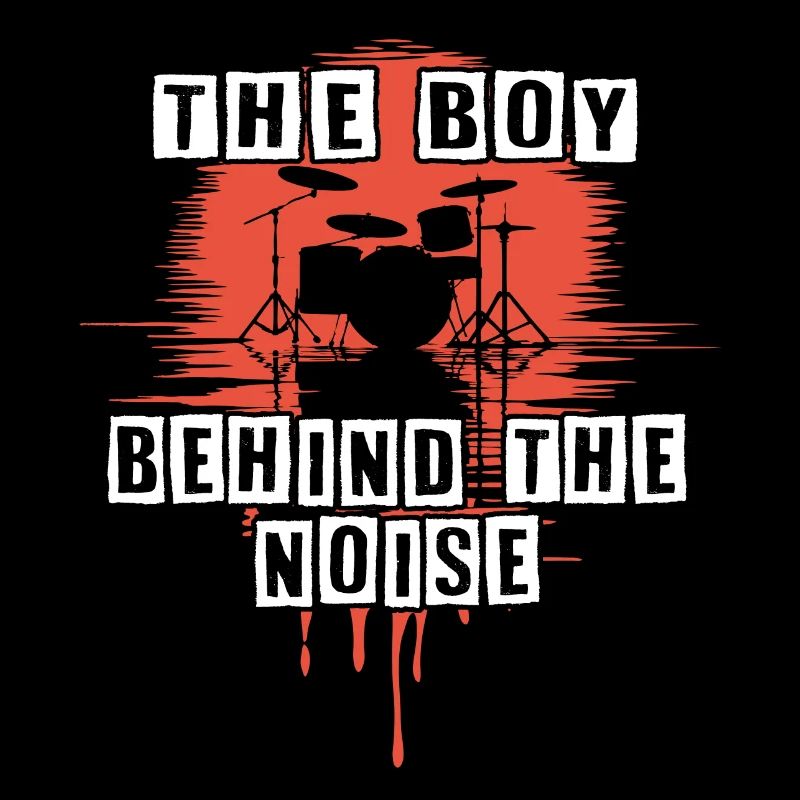 Drummer Boy Schlagzeuger Drumset Silhouette