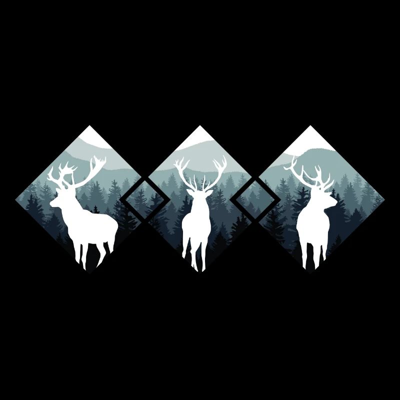 Jäger Bergsteiger Wanderer Hirsch