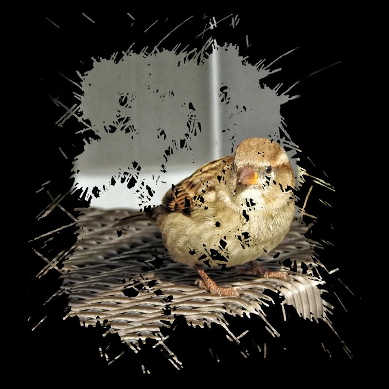 Cheeky as a sparrow it is popularly called