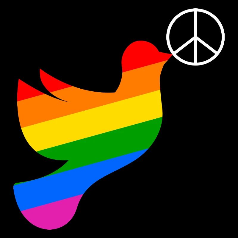 Friedenstaube Regenbogenfahne Peace