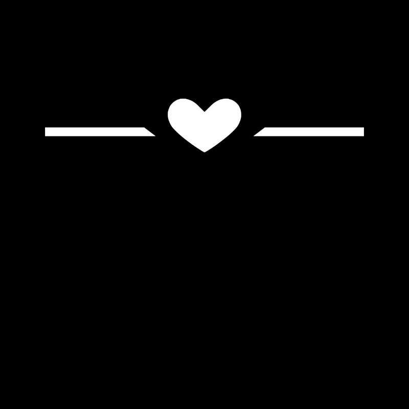 Heart white line