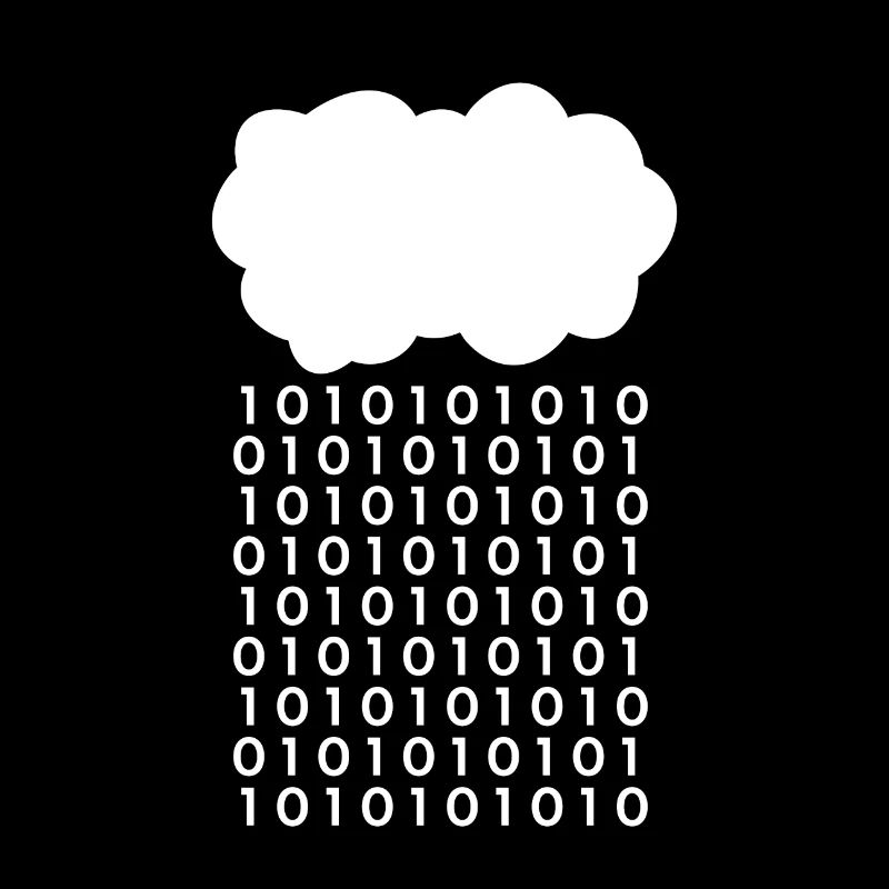 Bit Regen Wolke Informatiker