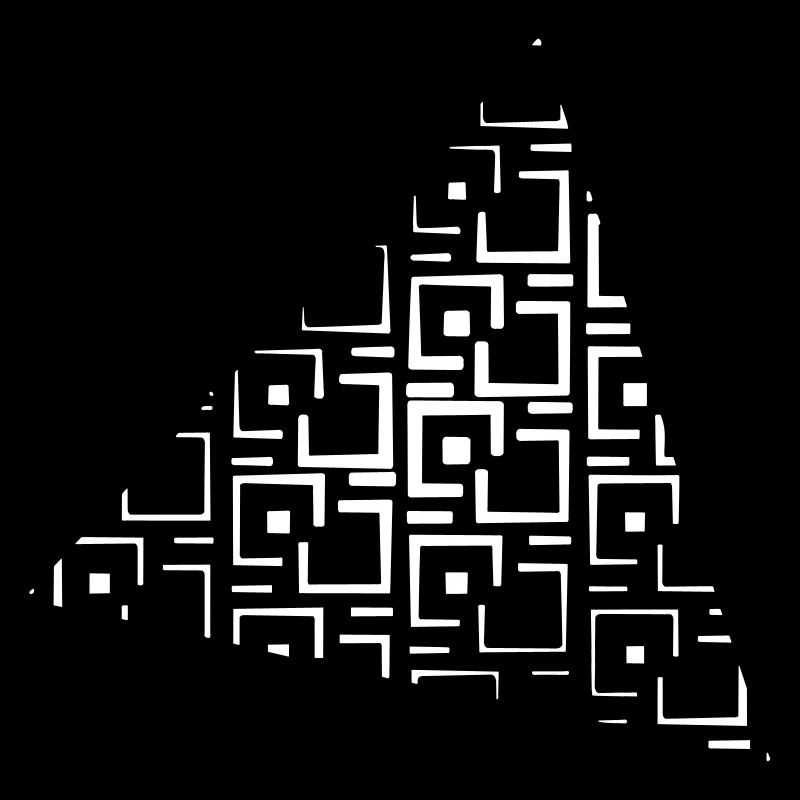 Motif triangle abstrait