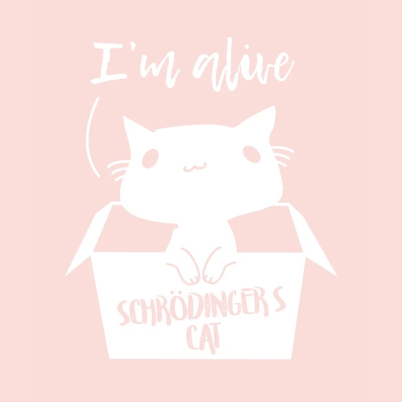 Schrödingers Katze Ich bin am Leben Tier Geschenk