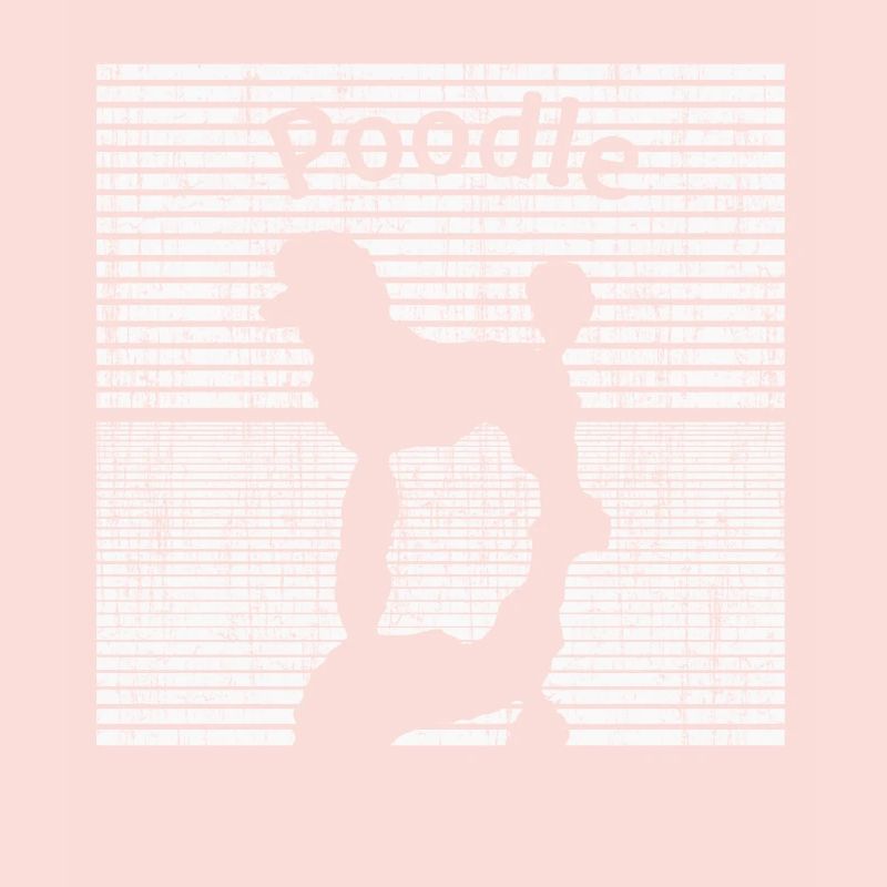 Poodle black white