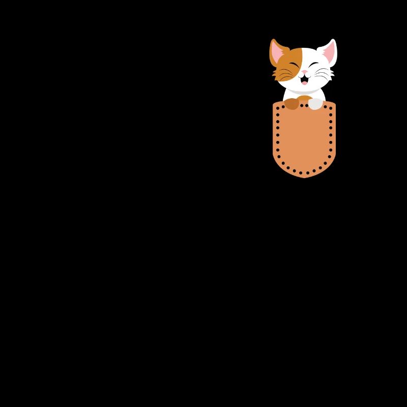 süße Katze in der Brusttasche