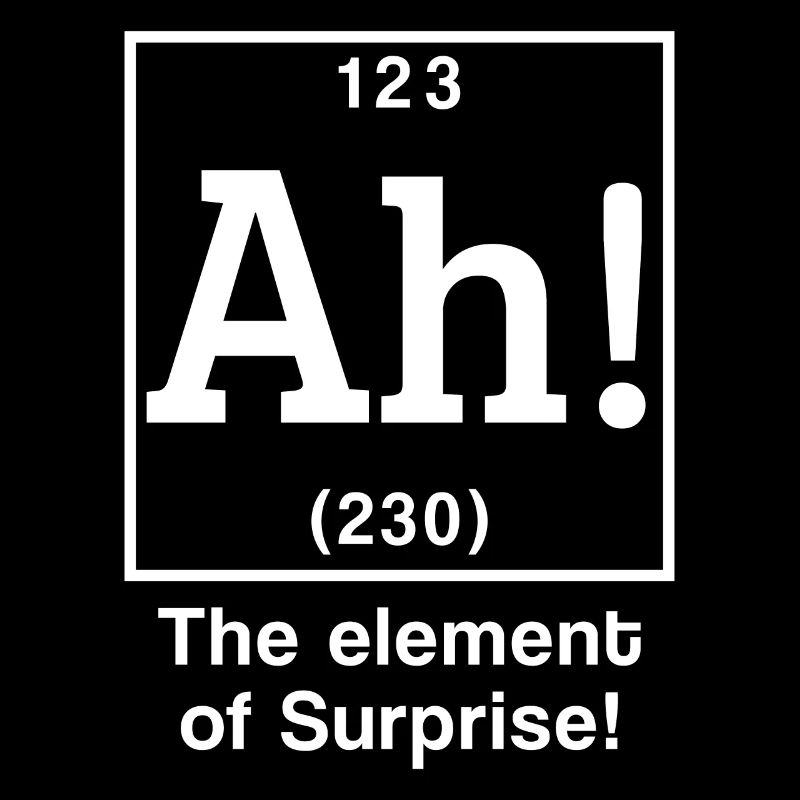 Ah Chemistry Periodic Table Element Funny