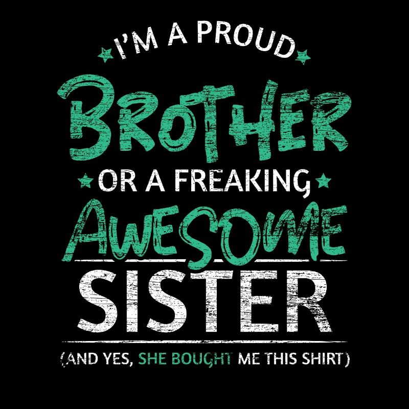 Stolzer Bruder Schwester