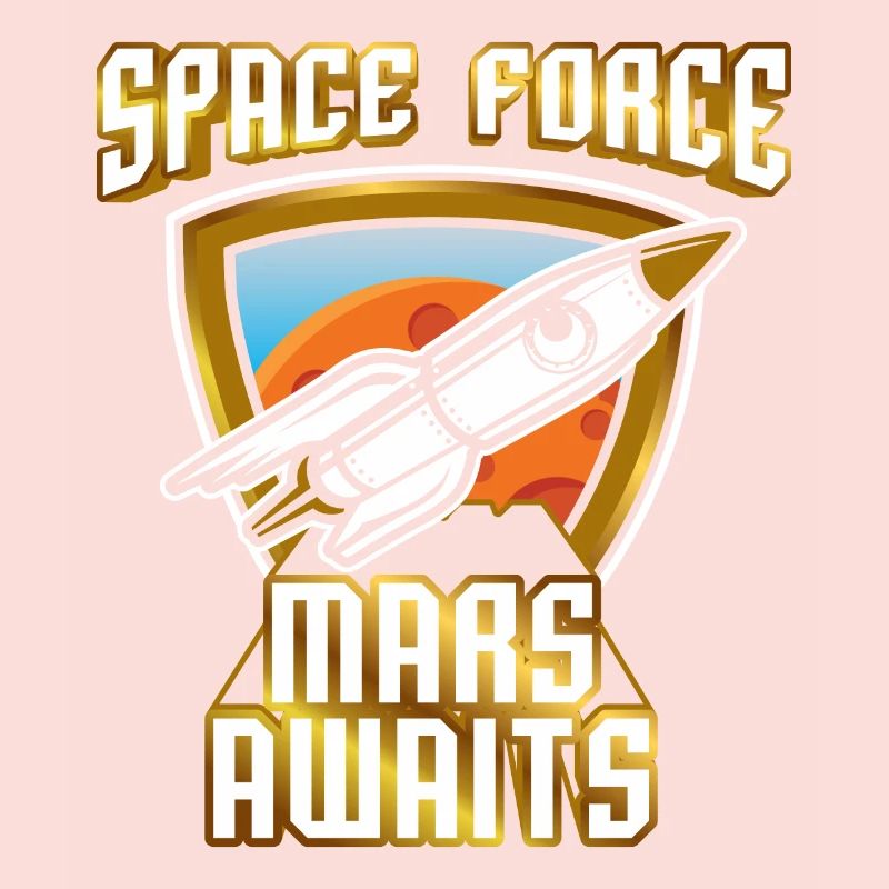 US Space Force Vintage Art Colonize Conquer Mars