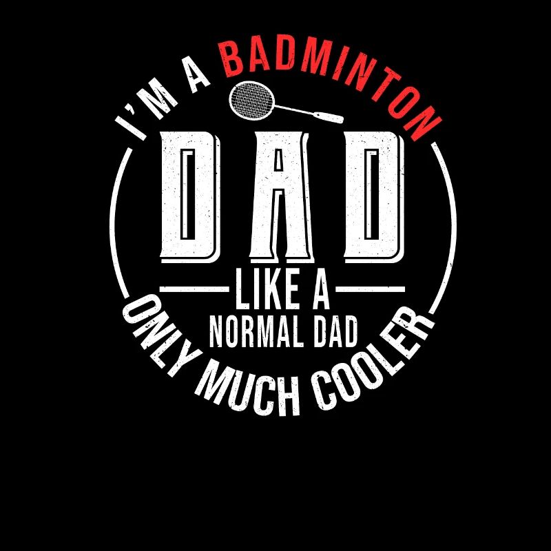 Cooler Badminton Papa Papi Vater Spruch Geschenk