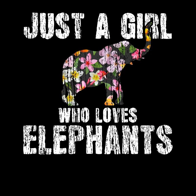 Elefant Blumenmuster Tier
