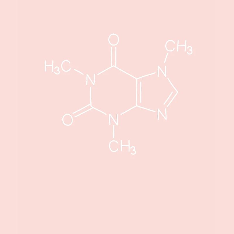 Geek caffeine coffee molecules chemistry gift idea