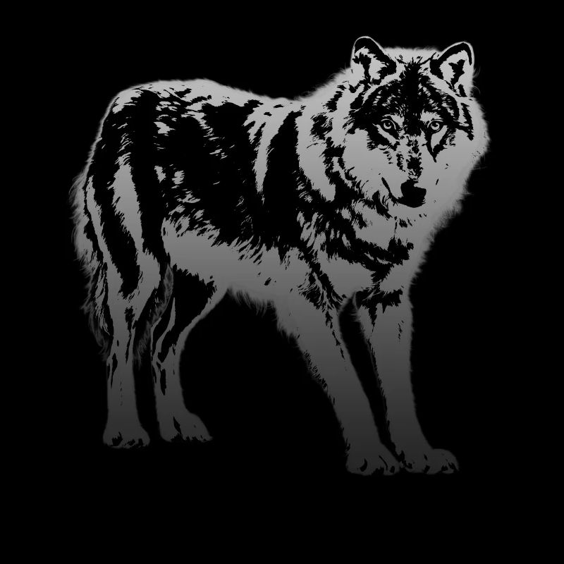 Wolf in Silber