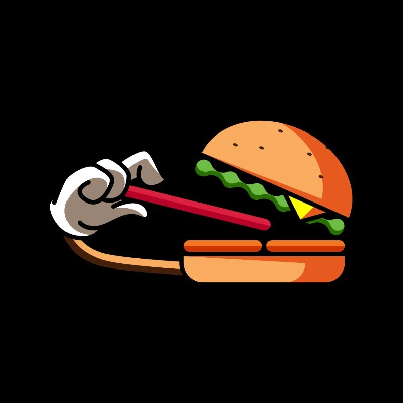 Hamburger affamé