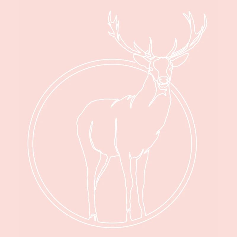 Hirsch Wald Premium Design Geschenk