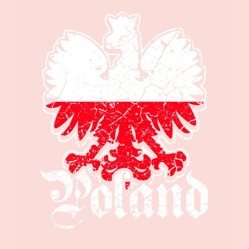 Poland flag eagle
