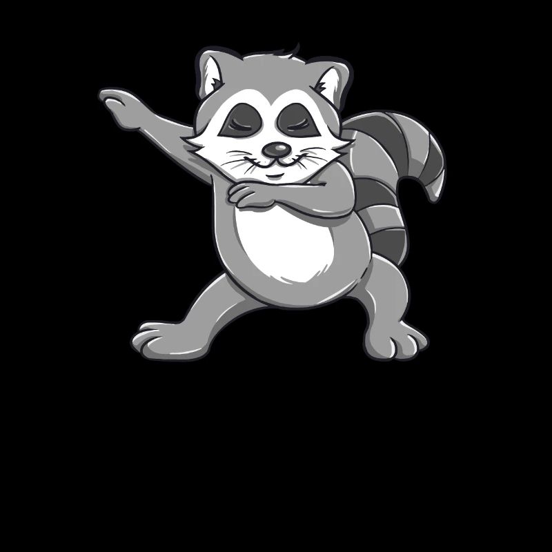 Funny Dabbing Racoon graphic - Perfect Racoon Gift