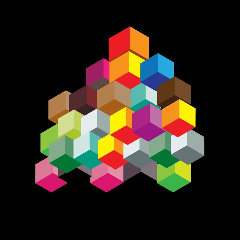 Cubes colorful
