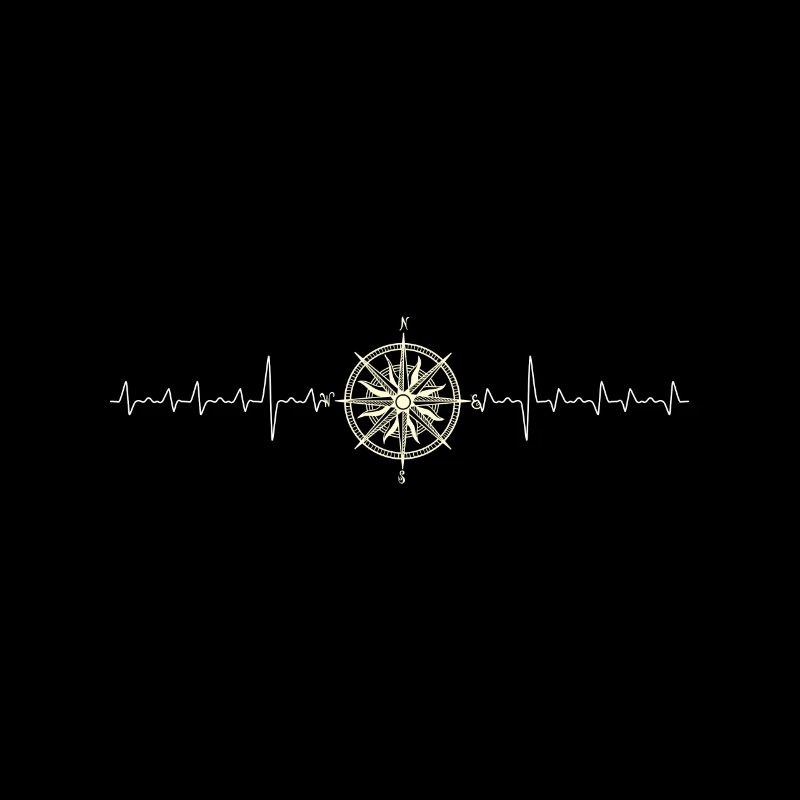 Compass Heartbeat Cool Gift