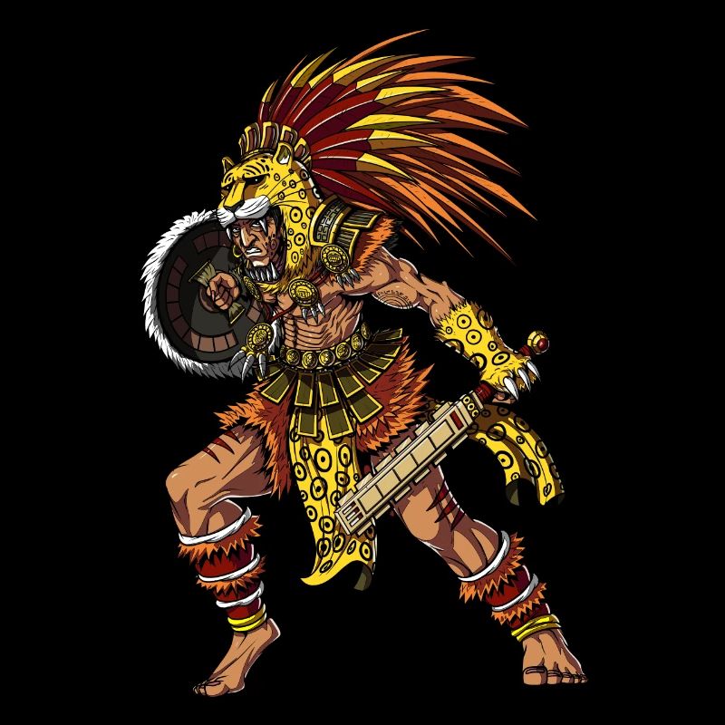 Aztekischer Jaguar-Krieger