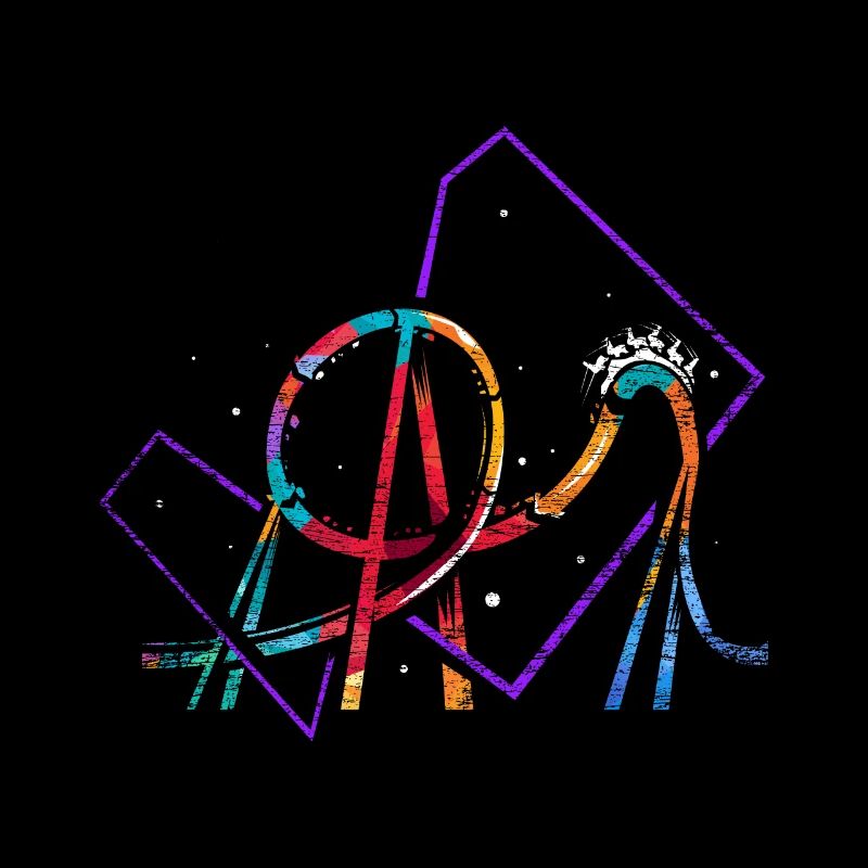 Achterbahn Polygon Geschenk