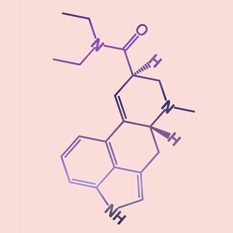 LSD structural formula acid molecule