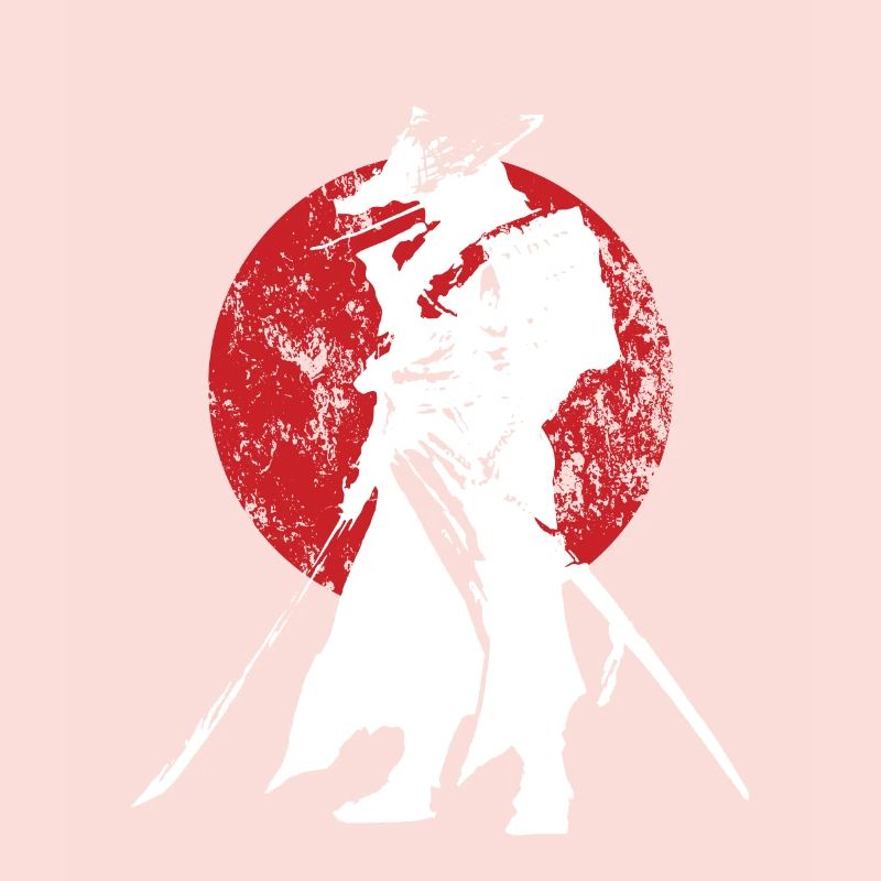 Samouraï Guerrier Épée Rétro Japonaise
